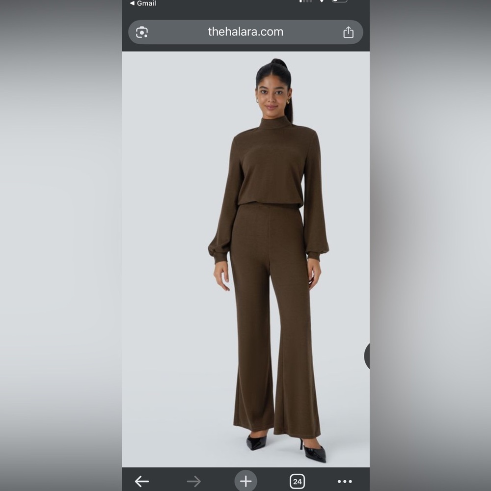 Elegant Brown Jumpsuit